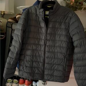 Old Navy Men's Charcoal Puffer Jacket